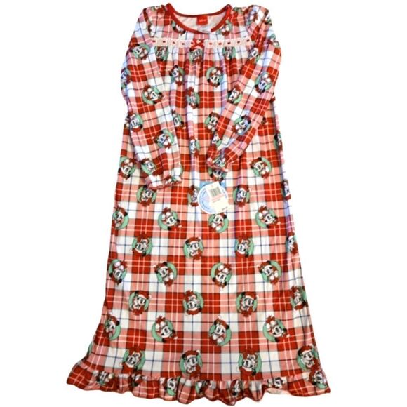NWT DISNEY MICHL6Y MOUSE CHRISTMAS NIGHTGOWN SZ.10 - Picture 1 of 4